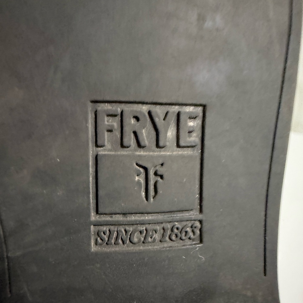 Frye Melissa button 2 Women's Brown Leather Heeled Boots - Picture 10 of 10